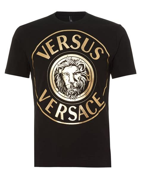 versus versace maxi lion t shirt|Versus Versace Men's Lion Logo Tee .